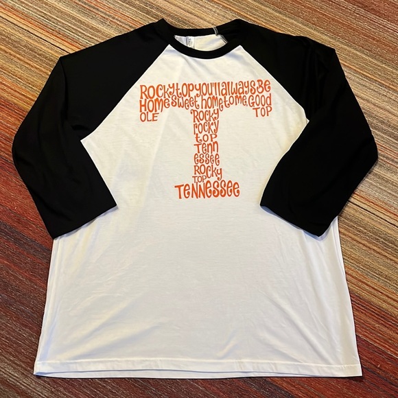Rocky Top Tennessee Baseball‎ Style Tee - Picture 1 of 8